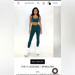 437 V-leggings and Scoop Bra